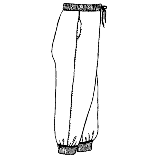 Line drawing of the Brents Reissue Physical Training Sweatpant